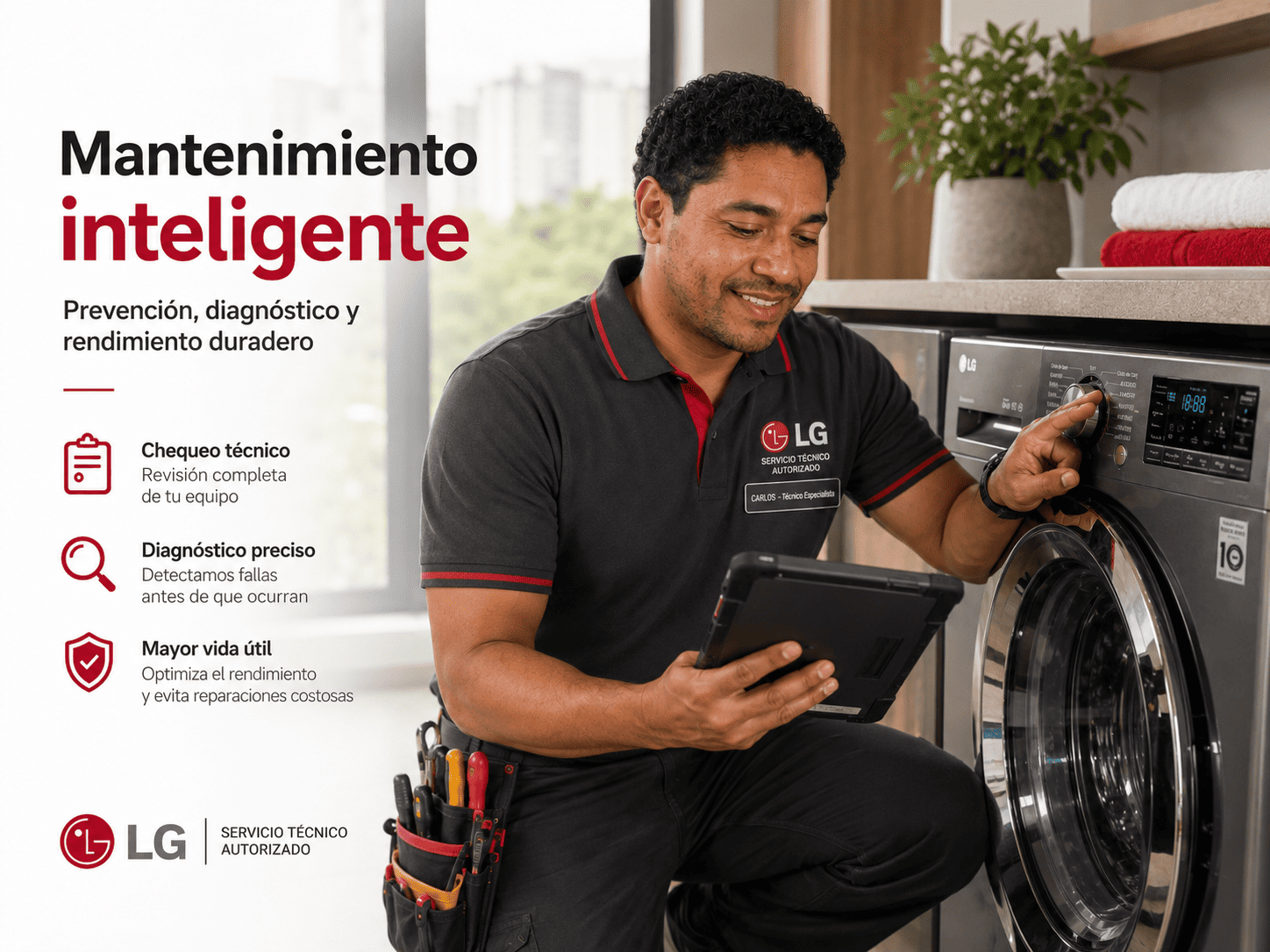 Servicio Técnico LG, Servicio puntual, eficiente y confiable para electrodomésticos. Agenda tu reparación hoy mismo.